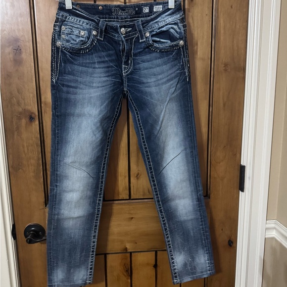 Miss Me Dark Wash Ankle Jeans - Picture 1 of 3